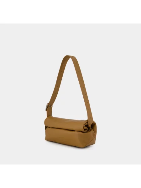 Torebka Jil Sander skórzana beżowa