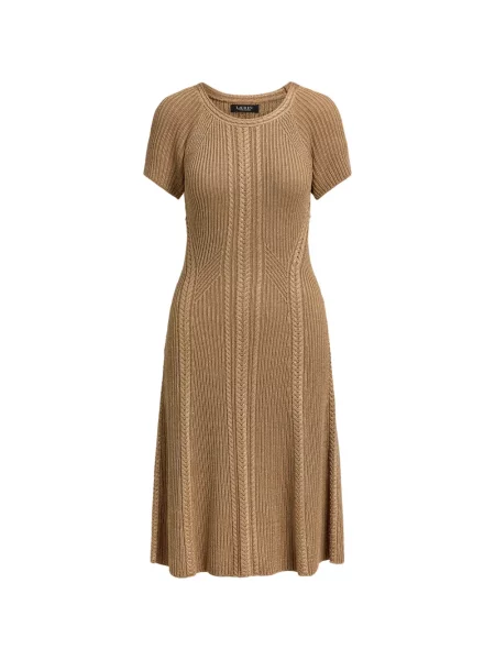 Rochie midi Lauren Ralph Lauren tricotate