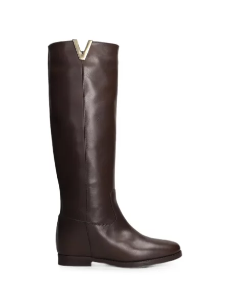 Botine Julie Dee din piele maro