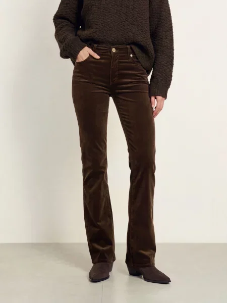 7 For All Mankind Džínové Kalhoty The Leggy Bootcut tmavě hnědá