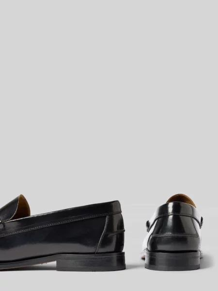 Loafers ze skóry model Hunter' Henry Stevens czarne