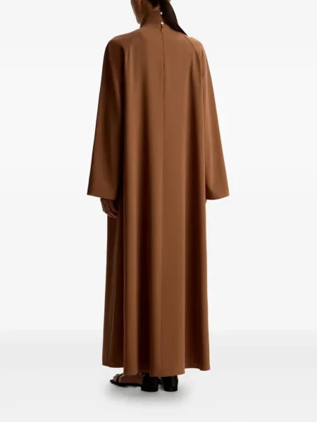 Rochie maxi 12 Storeez plisată de costum maro