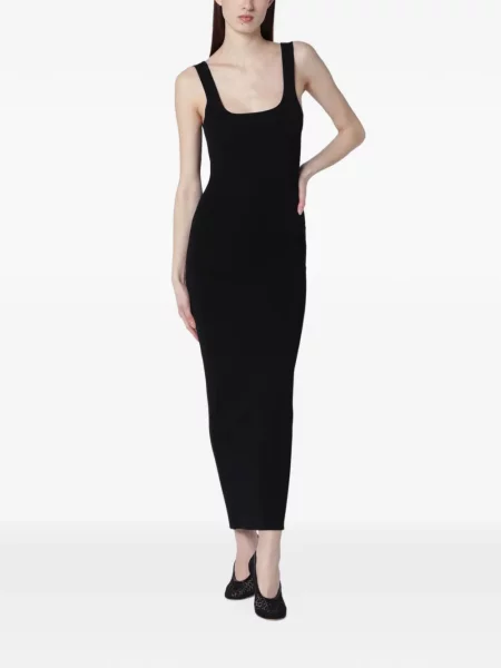 Rochie midi Entire Studios tricotate negru