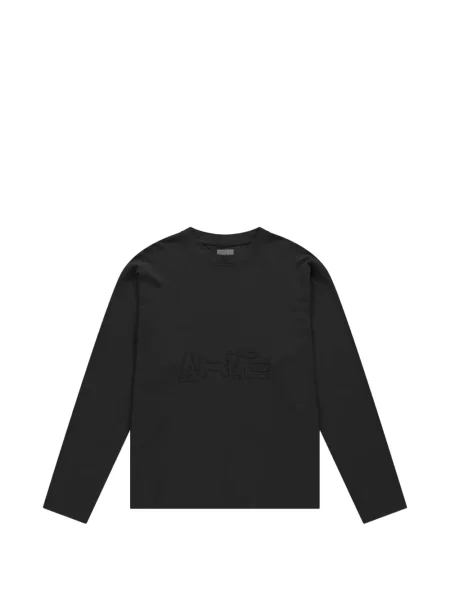 Pulover Arte Antwerp cu broderie cu decolteu rotund negru