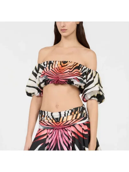 Top Roberto Cavalli z nadrukiem