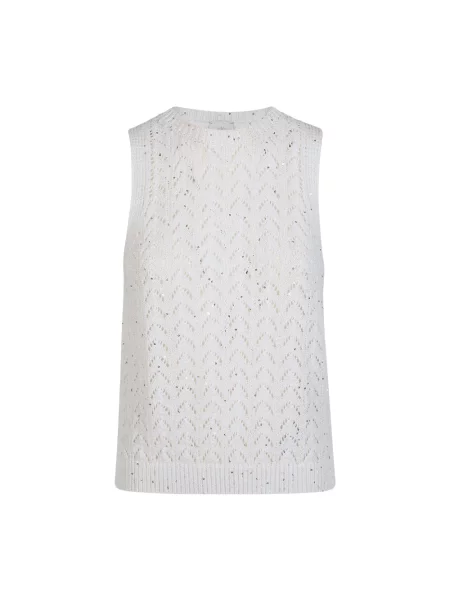Dzianinowy sweter Eleventy biały