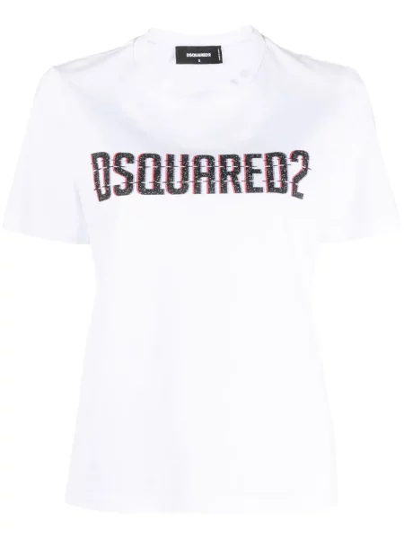 Tricou Dsquared2 cu imagine alb