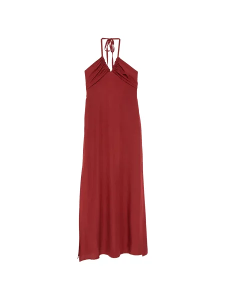 Halter nyakú maxi ruha Moutaki piros