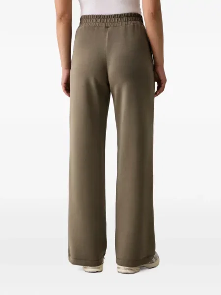 Pantaloni Guess alergare cu autograf verde