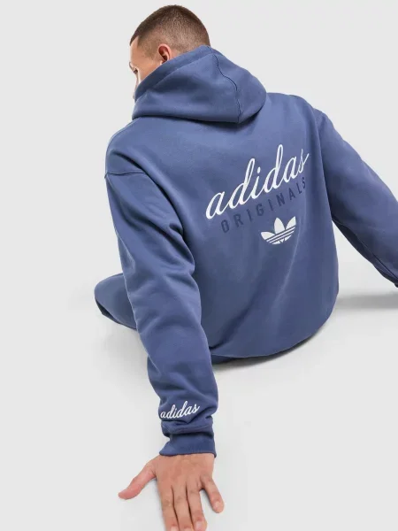 Adidas Bluza Z Kapturem Cs Bd niebieska