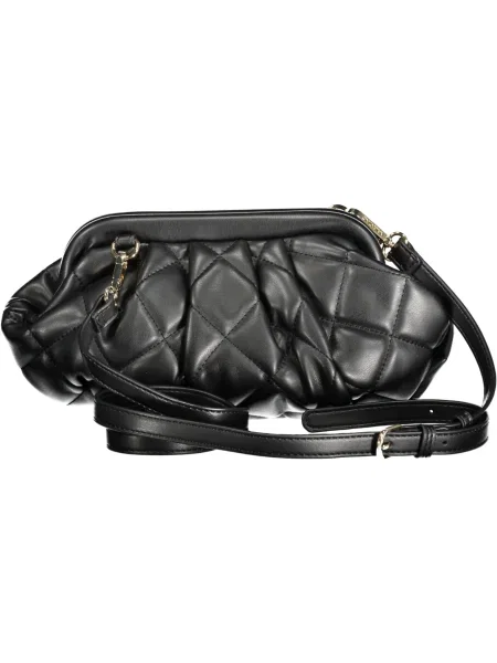 Lniana kopertówka Valentino By Mario Valentino czarna