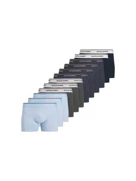 JACK & JONES Boksarice JACAVERY mornarska / svetlo modra / pegasto siva