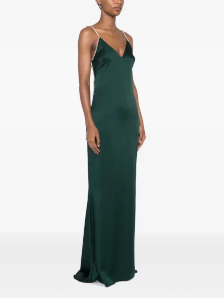 Rochie Tom Ford cu spatele deschis verde