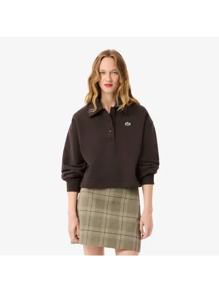 Lacoste толстовка Oversize Fit коричнева