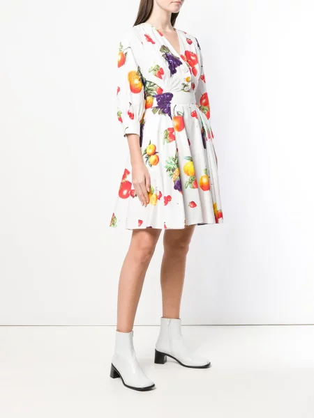 Rochie Msgm cu imagine de costum alb
