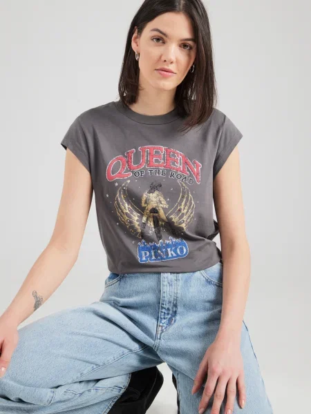 PINKO Tricou Marrakech gri