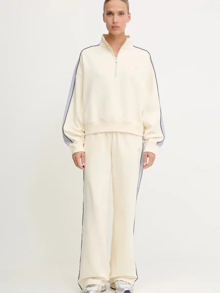 P.E Nation bluza Align z aplikacją beżowy