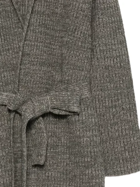 Cu centură cardigan Aspesi melange verde