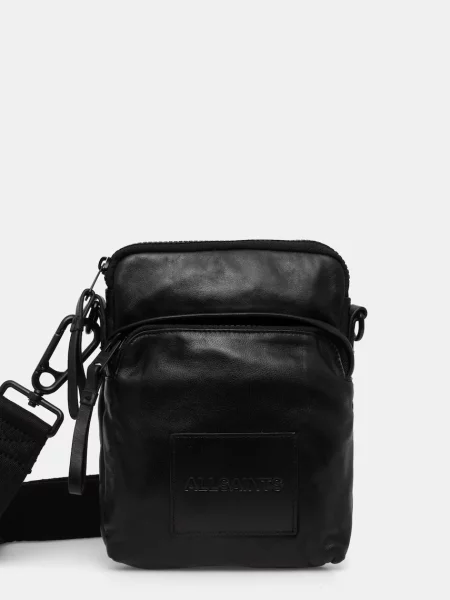 AllSaints borseta de piele FALCON negru