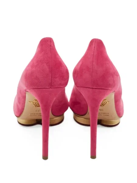 Pantofi cu toc Charlotte Olympia cu platformă roz