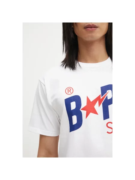 A Bathing Ape t-shirt z nadrukiem biały