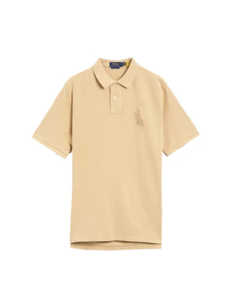 Koszulka polo Polo Ralph Lauren klasyczna z logo beżowa