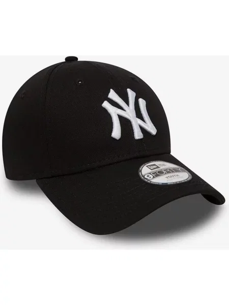 Czapka z daszkiem dziecięca New Era New York Yankees Essential czarny biały