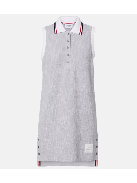 Rochie Thom Browne din tweed gri