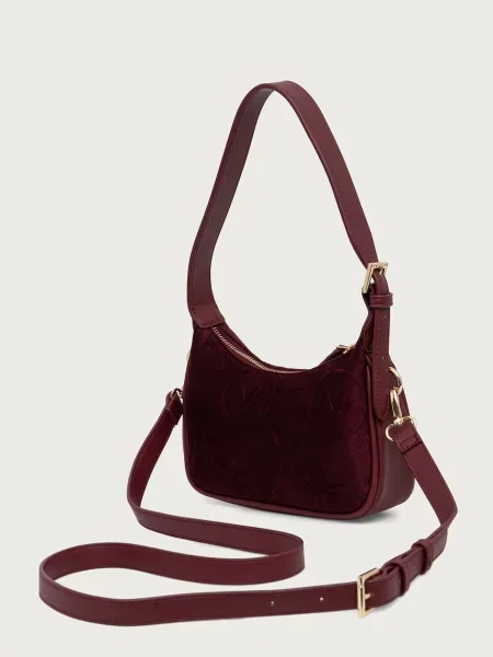 Бархатная сумка через плечо Valentino Bags