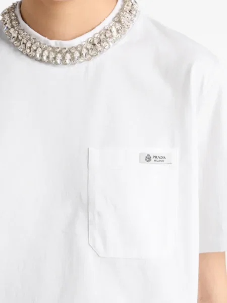 Tricou Prada alb