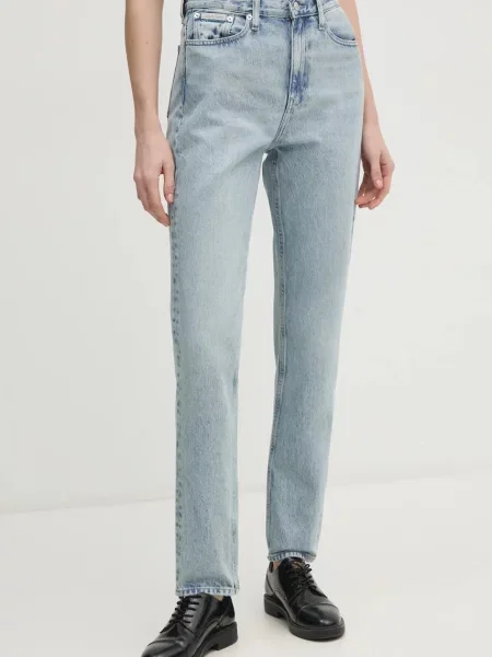 Kavbojke Calvin Klein Jeans modra