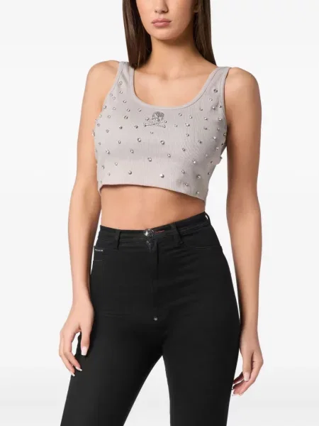 Stras top Philipp Plein gri