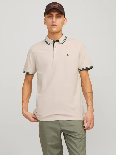 Jack&Jones Polokošeľa Paulos béžová