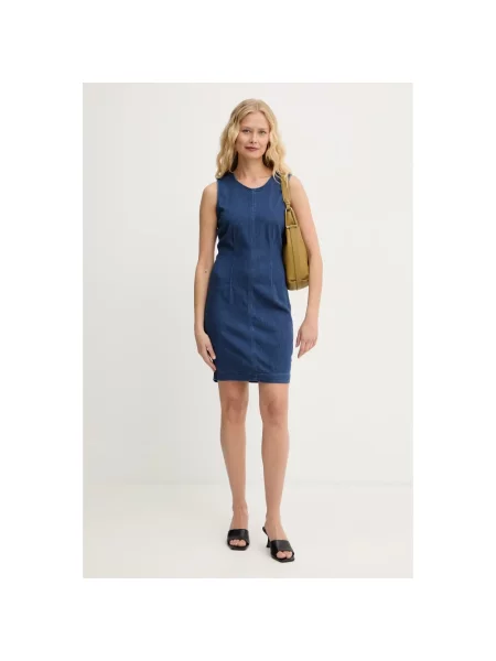 Guess sukienka letnia jeansowa DAHLIA niebieska