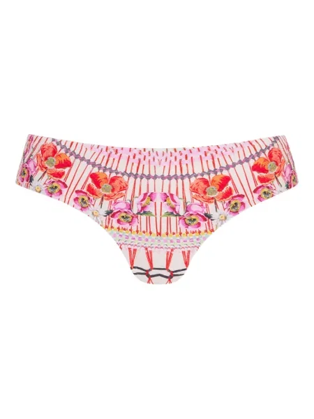 Bikini Temperley London cu model floral cu imagine roz