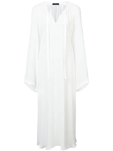 Sukienka Voz z rozszerzanymi rękawami garniturowa biała
