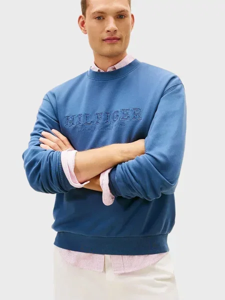 Світшот Tommy Hilfiger блакитний