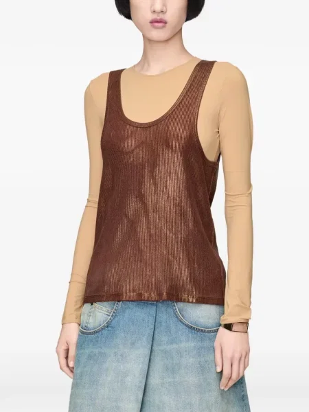 Tielko Maison Margiela hnedá
