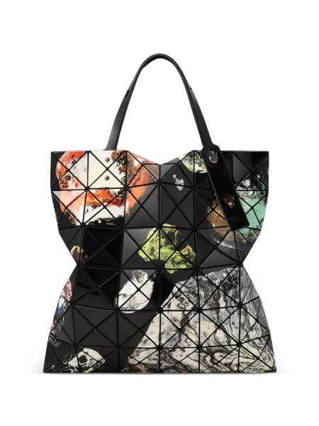 Geantă shopper Bao Bao Issey Miyake cu imprimeu geometric negru