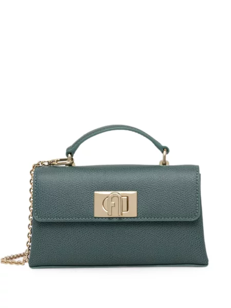 Geantă shopper Furla verde
