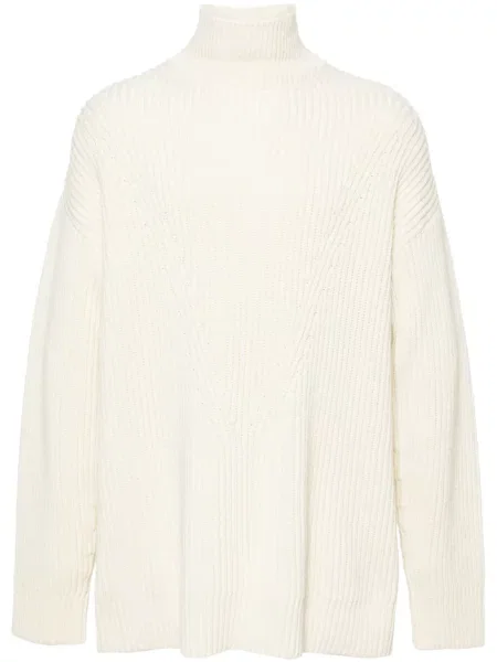 Pulover Jil Sander de lână alb
