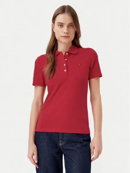 Tommy Hilfiger Polo marškinėliai raudona