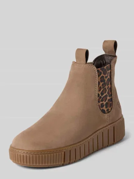 Buty chelsea z naturalnej skóry bydlęcej Tamaris