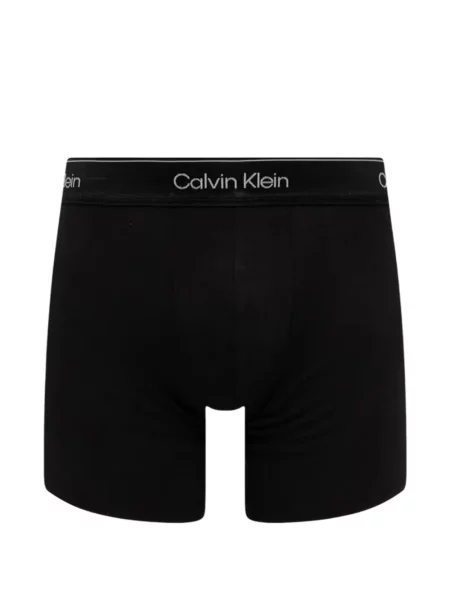 Boxeri Calvin Klein Underwear cu autograf negru