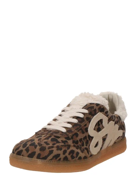 STEVE MADDEN Rövid szárú sportcipők ELORA barna / cappuccinobarna fekete