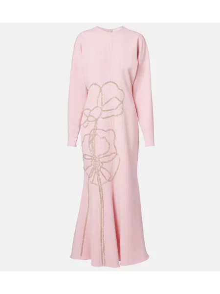 Sukienka midi Costarellos do kolan garniturowa różowa