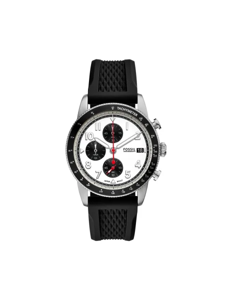 Fossil ceas barbati argintiu alb