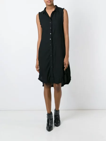 Rochie tip cămașă Thom Krom de costum negru