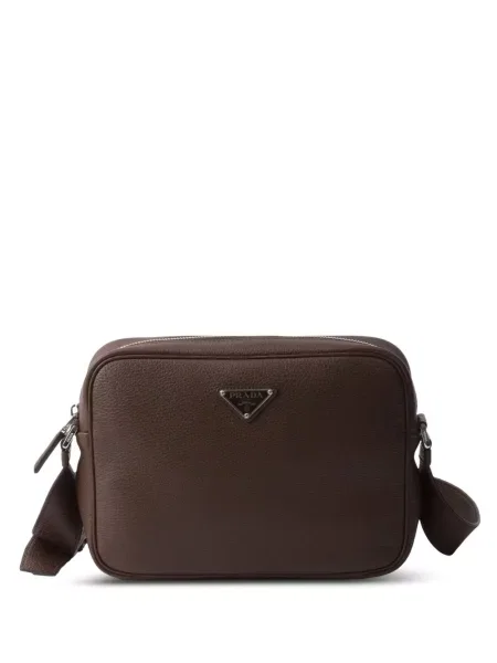 Geantă crossbody Prada din piele maro
