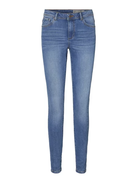 Vero Moda Blugi Tanya Bleumarin Skinny Fit albastru